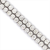 17PT- 19.00 CT. Tennis Necklace in 14K White Gold (4 Prong) - White Carat - USA & Canada
